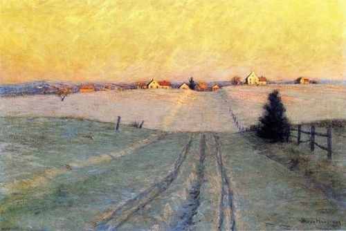 catmota:Late Winter Afternoon  (c. 1908)Lowell Birge Harrison
