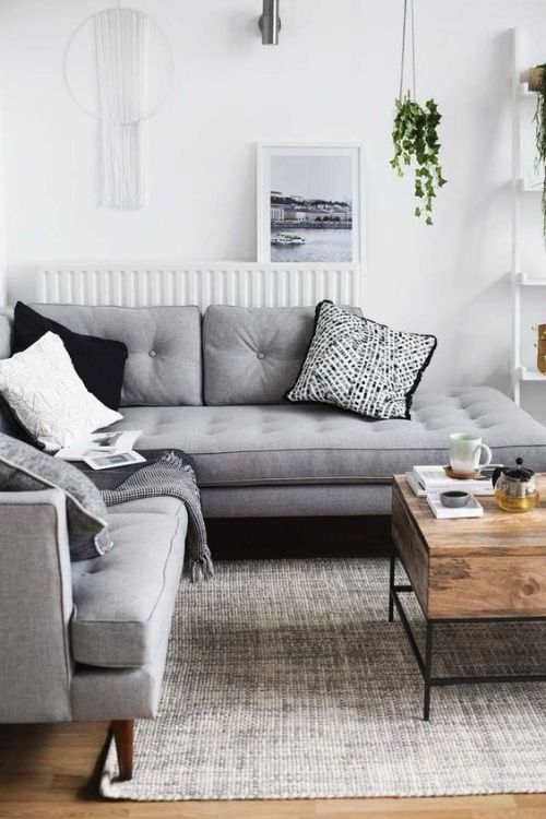 moderninterior - nicest-interiors - salon blanc et gris ambiance...
