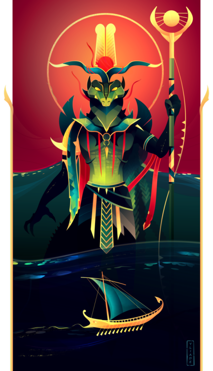 thecollectibles:Art byYliadeThe Egyptian Gods series