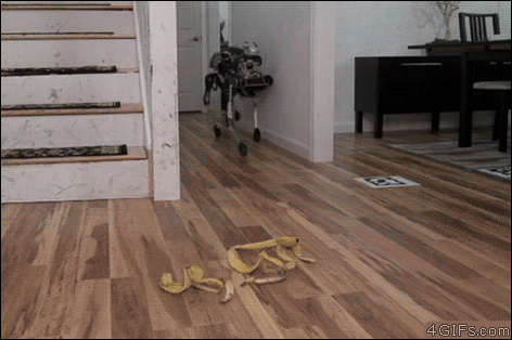 redditfront:A robot is incapacitated by a banana peel. - via...