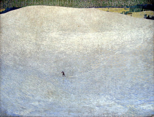 artist-amiet:Snowy Landscape (Deep Winter), 1904, Cuno Amiet