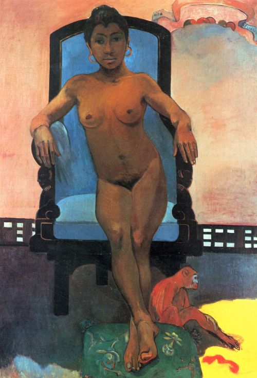 paintingispoetry - Paul Gauguin, Aita parari te tamari vahine...