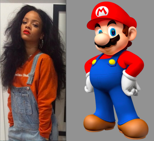 ruinedchildhood - Rihanna cosplaying Mario Party