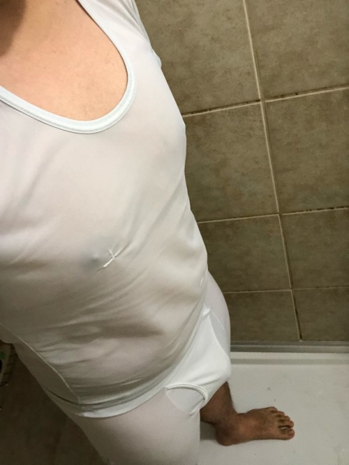 Nylon / corban top and a lycra bottom with still enough room for...