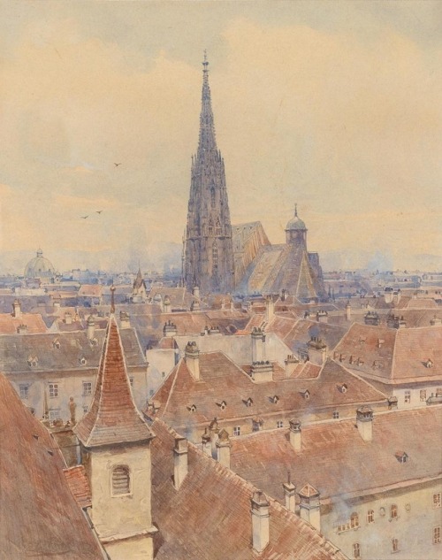 dentelledeperle:Ernst GranerA view over the roofs of St....