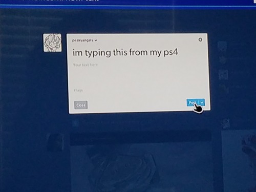 im typing this from my ps4