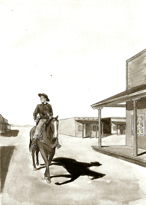 anintelligentoctopus - Inktober Day 4“To the town of Agua Fria...