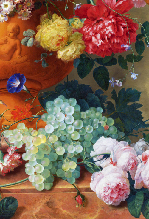 rubenista:Detail of Flowers in a Terracotta Vase by Jan van...