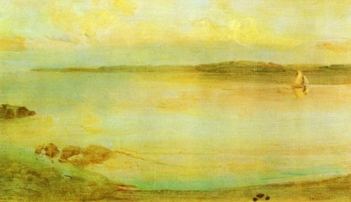 Gray and Gold - The Golden Bay, James McNeill WhistlerMedium:...