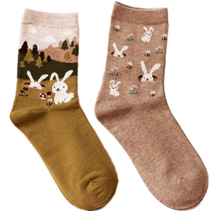 littlealienproducts - Bunny Socks sold by Pollyanna