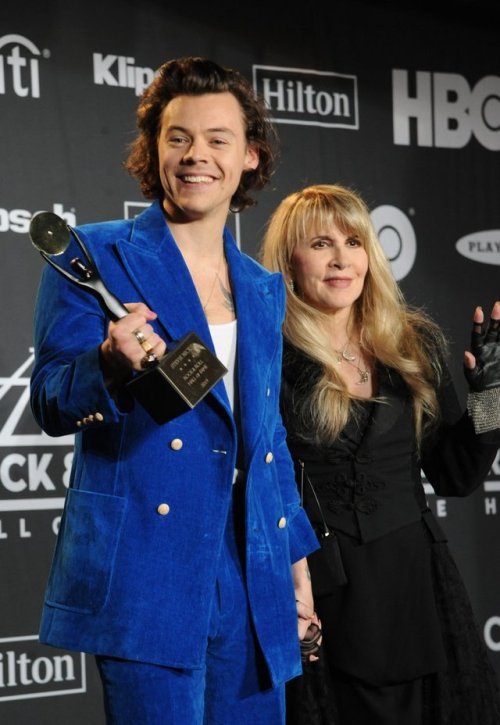 stylesarchive - Harry and Stevie Nicks at the Rock & Roll...