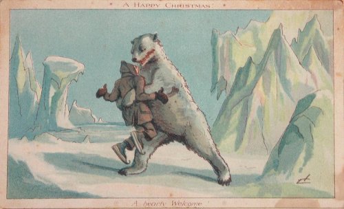 Vintage Christmas card, date unknown