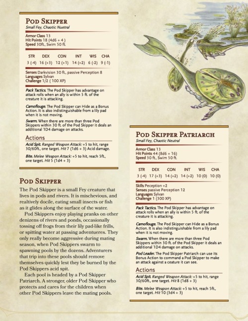 dungeonsanddrakes - A small fey creature that’s mischievous and...