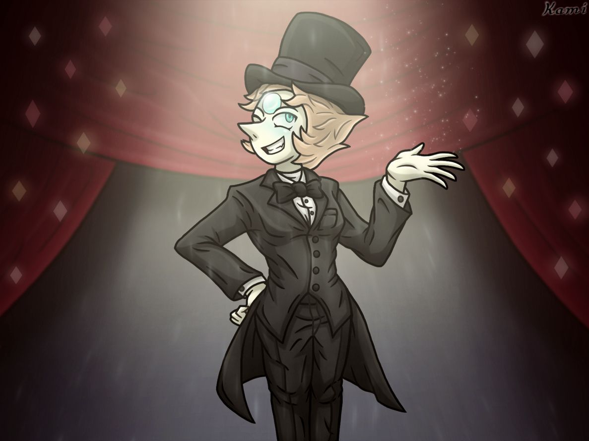 Pearl in a suit.