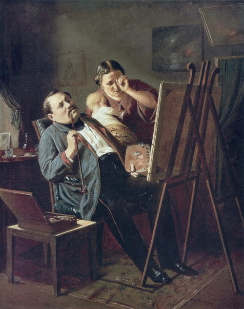 Amateur, 1862, Vasily PerovMedium: oil,canvas