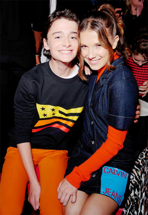 dailymilliebobbybrown - Millie Bobby Brown and Noah Schnapp at NYC...