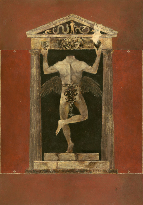 denisforkas:The Hanged Man / Gift of Prometheus, 2017Acrylics...