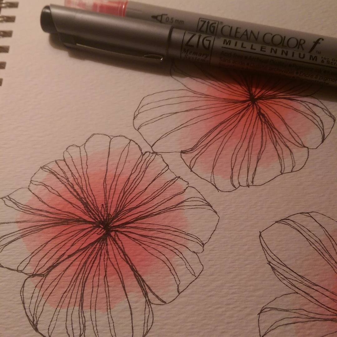 amberlynnboswell: “ So flag #artsnacks introduced me to my new favorite markers! #kuretake #inkdrawing ” ArtSnacks is like a magazine subscription but instead of a magazine you get 4 or 5 different art products. Every month they challenge you to...
