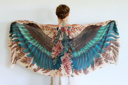 culturenlifestyle - Stunning Conceptual Scarves Mimic the Wings...