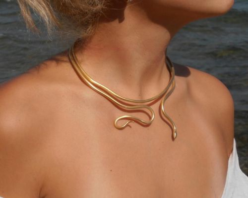 genterie:Twin Snakes necklace “Ofis” by EllinasTreasures