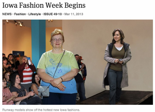 theonion - Iowa Fashion Week Begins - Full Report