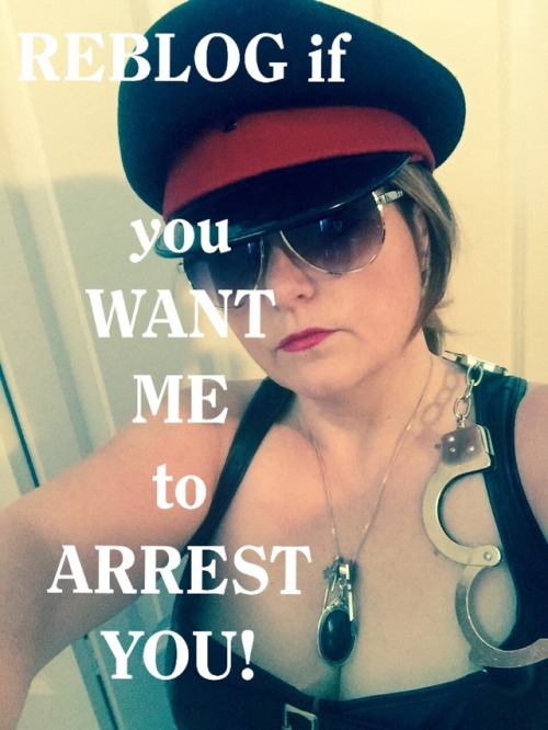 chastity-queen:I arrested someone today! Cuffed, deprived and...