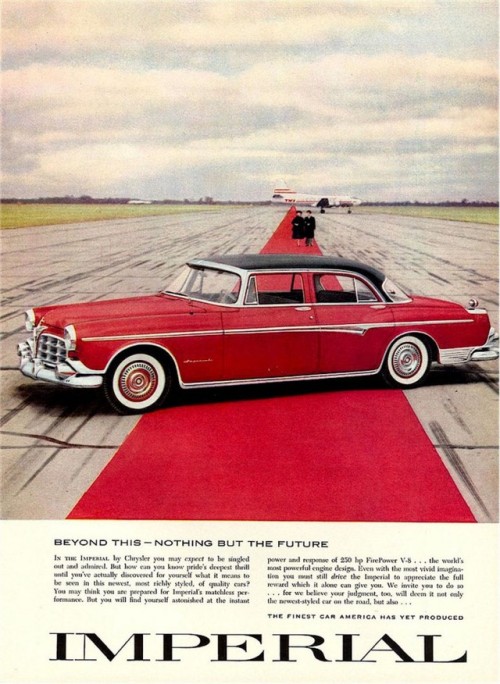frenchcurious - Publicité Imperial 1955 - source The Daily Drive.