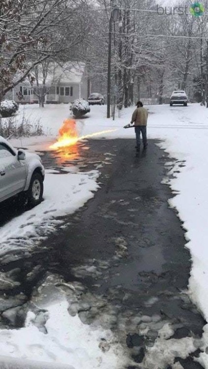 Only In Canada ( Facebook)“This guy used a flame thrower to...