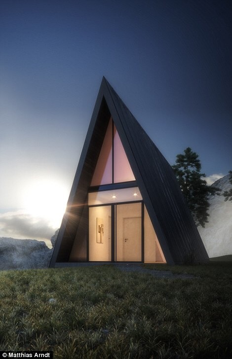 prefabnsmallhomes - Triangle Cliff House (concept design) by...
