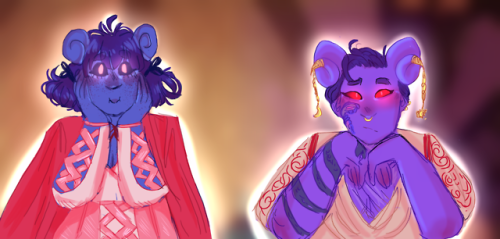 mightynein69:I drew the diaster tieflings I posted earlier ...