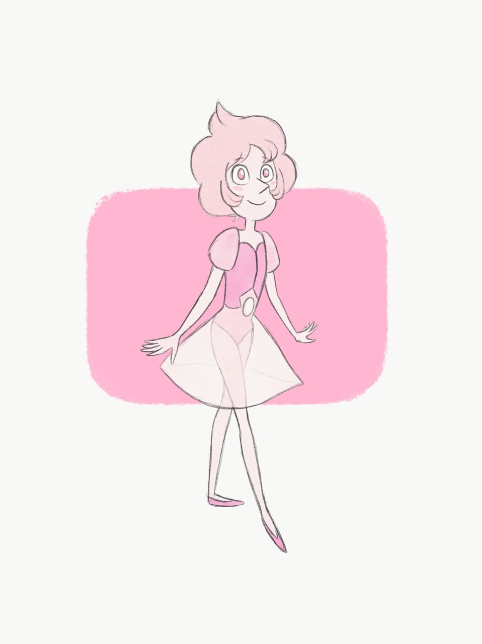 A new bird mom for Steven. Since Pink Diamond’s original pearl mysteriously “disappeared,” a new pearl is made. That Pink Diamond outfit is ugly I need to redesign it