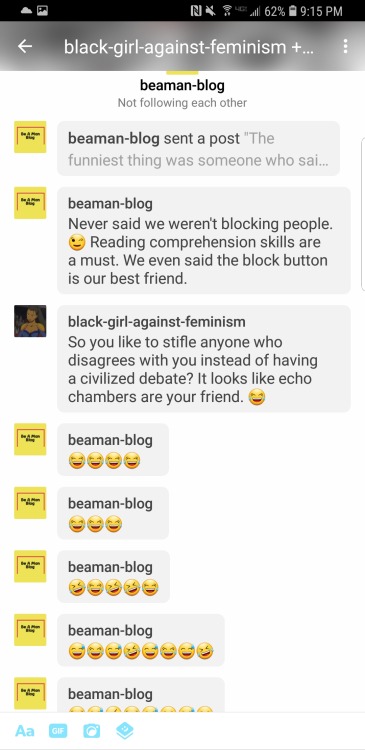 black-girl-against-feminism - the-rice-cat - black-girl-against-feminism - When folks love to block...