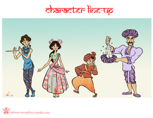sakura-seraphim - Character Line-Up For character design...