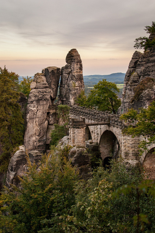 tselentis-arch - The Bastei Bridge in Saxon Switzerland National...