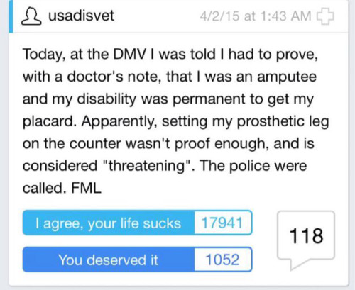 greater-than-the-sword:Some innocent DMV employee is going to...