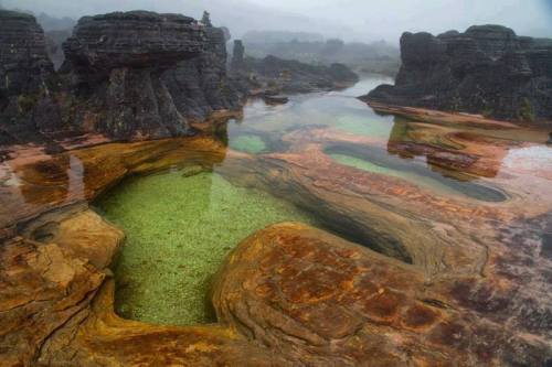 disordered - Sandstone plateau between Venezuela, Guyana and...