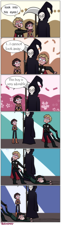 teckmonky:Loki can’t catch a break,can he?i love this in so...