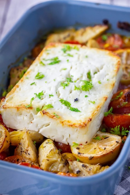 foodffs:Baked Feta with Artichokes & TomatoesFollow for...