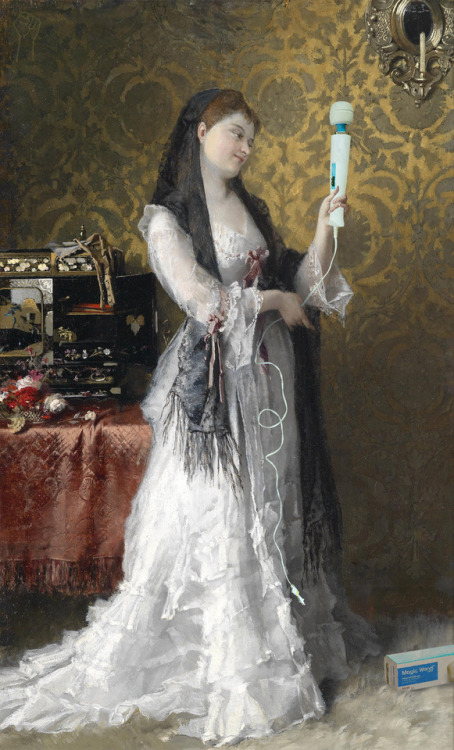 Lady in the Boudoir with Magic Wand by Conrad Kiesel.