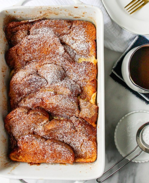 sweetoothgirl - Churro French Toast Casserole with Mexican...