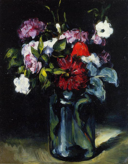 artist-cezanne:Flowers in a Vase, 1873, Paul CezanneMedium:...