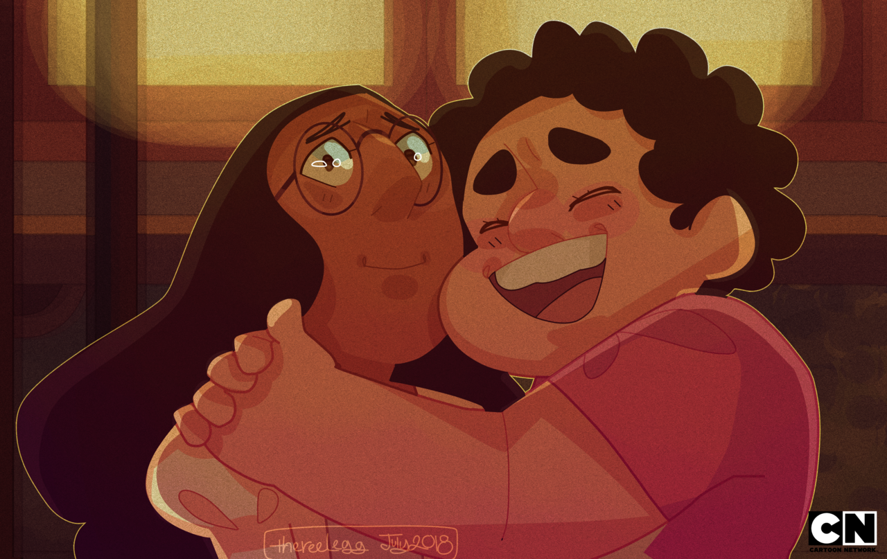 i made my first steven universe redraw in more than a year and i really love how it turned out!!! the picture is cropped (and i forgot about that when it was too late) and i may have went a bit...