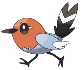 Official art of Fletchling by Ken Sugimori.
