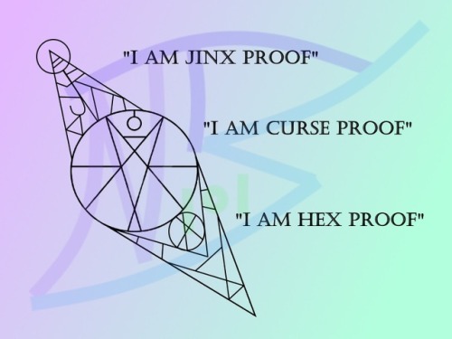 strangesigils:“I Am Jinx Proof”“I Am Curse Proof”“I Am Hex...