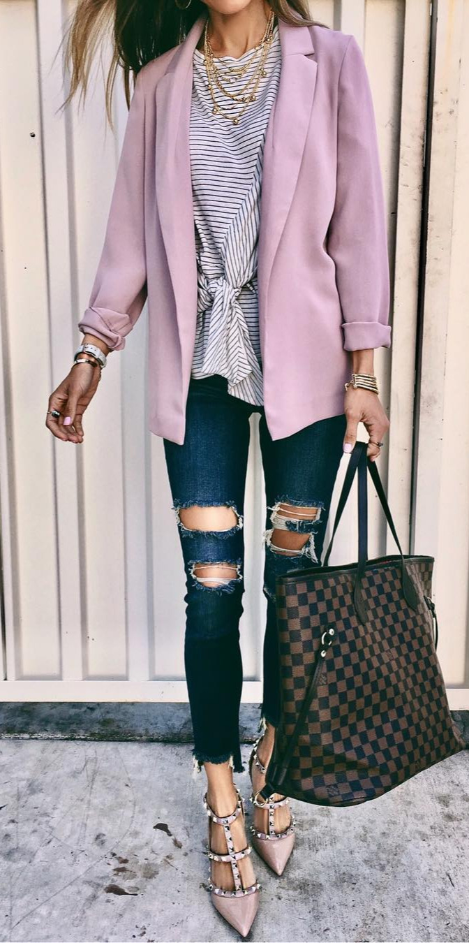 16 Most Trendy Summer Outfits to Try Right Now - #Photooftheday, #Girl, #Happy, #Fashionblogger, #Perfect What do you think of when you see a blazer?? I automatically think \