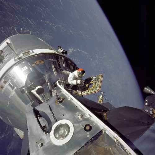 aviationgeek71 - Astronaut David R. Scott stands in the open...