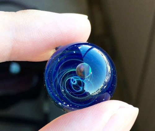 mayahan - Space Glass by Satoshi Tomizu -  Galaxy Pendants Made...