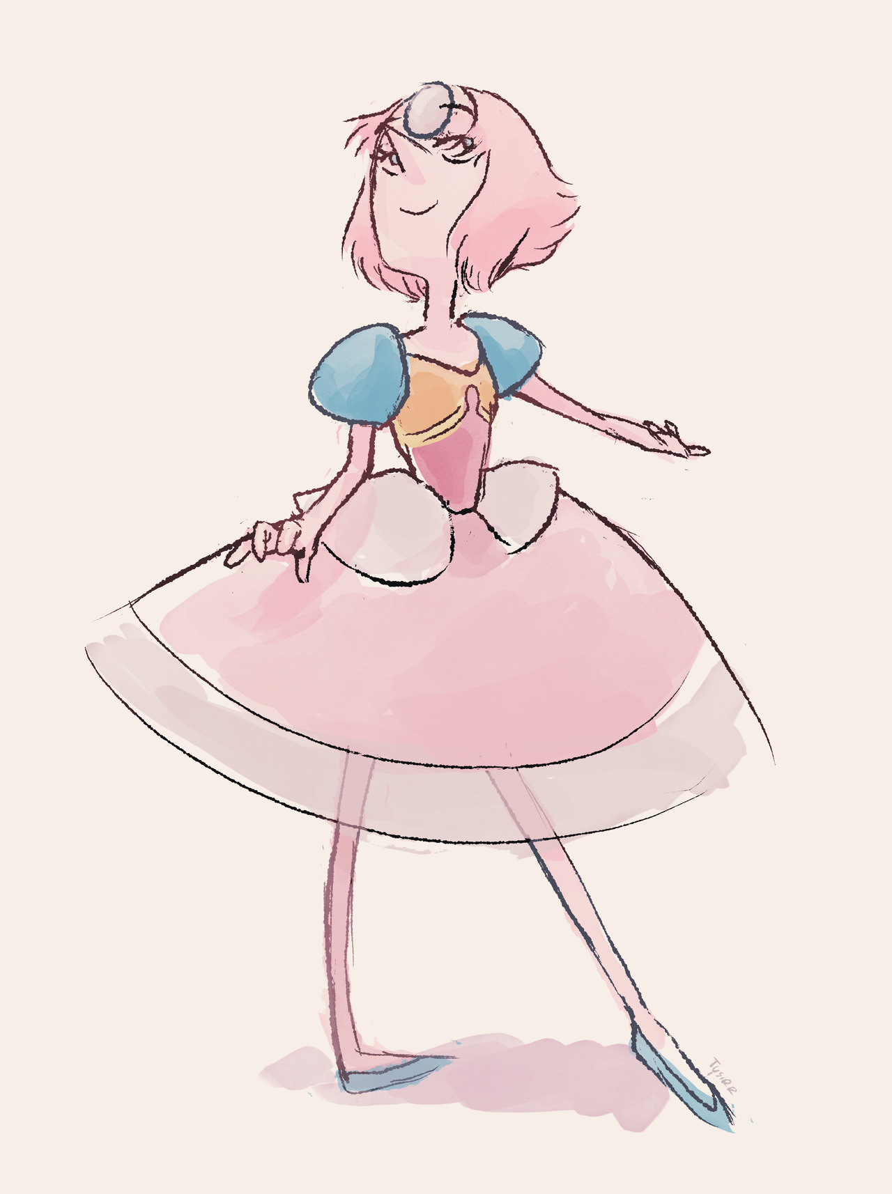Pearl - Single Pale Rose I really love her dress from that episode. It’s simple and cute at the same time