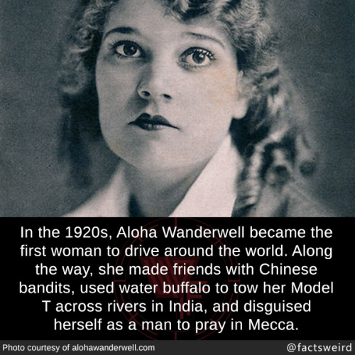 mindblowingfactz - In the 1920s, Aloha Wanderwell became the...