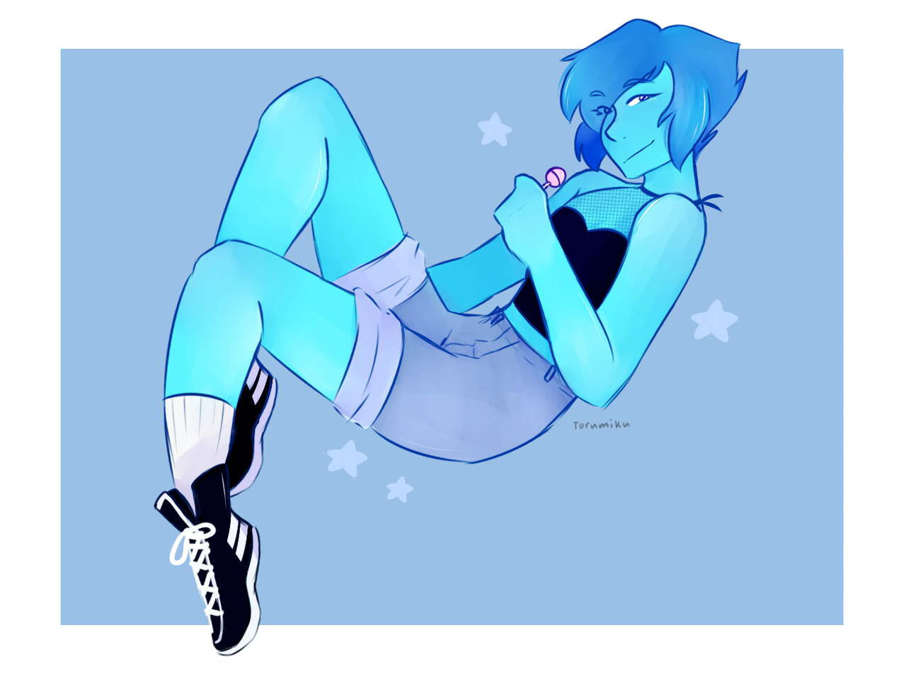Felt like drawing Lapis from SU so here’s a quick sketch of her!!! I honestly really like this one!